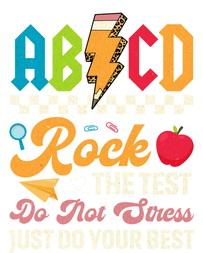 Test Day Vintage Testing Abcd Rock The Test Day Teachers Students Performance Long Sleeve Polo