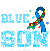 I Wear Blue For My Son Autism Awareness Month T-Shirt