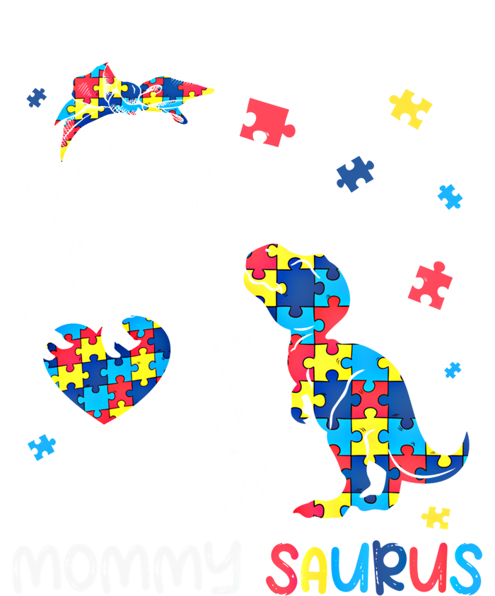 Mommy Saurus Autism Awareness Autistic Dinosaur Family Gift T-Shirt