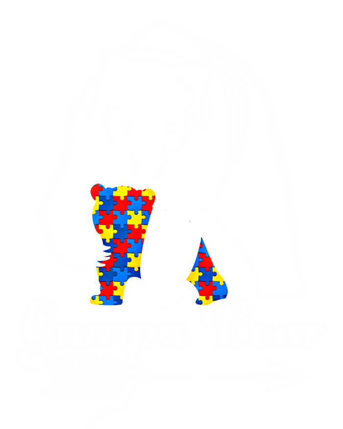 Proud Autism Gumpa Bear Autism Awareness Autistic Support Cool Gift Tie-Dye T-Shirt