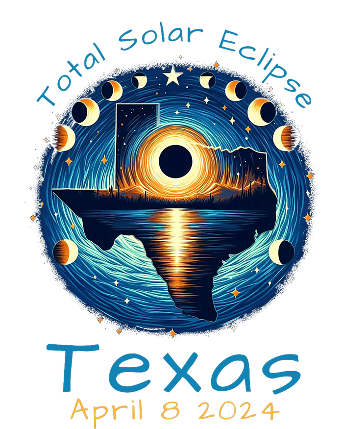 Texas Total Solar Eclipse April 8 2024 Texas Solar Eclipse T-Shirt