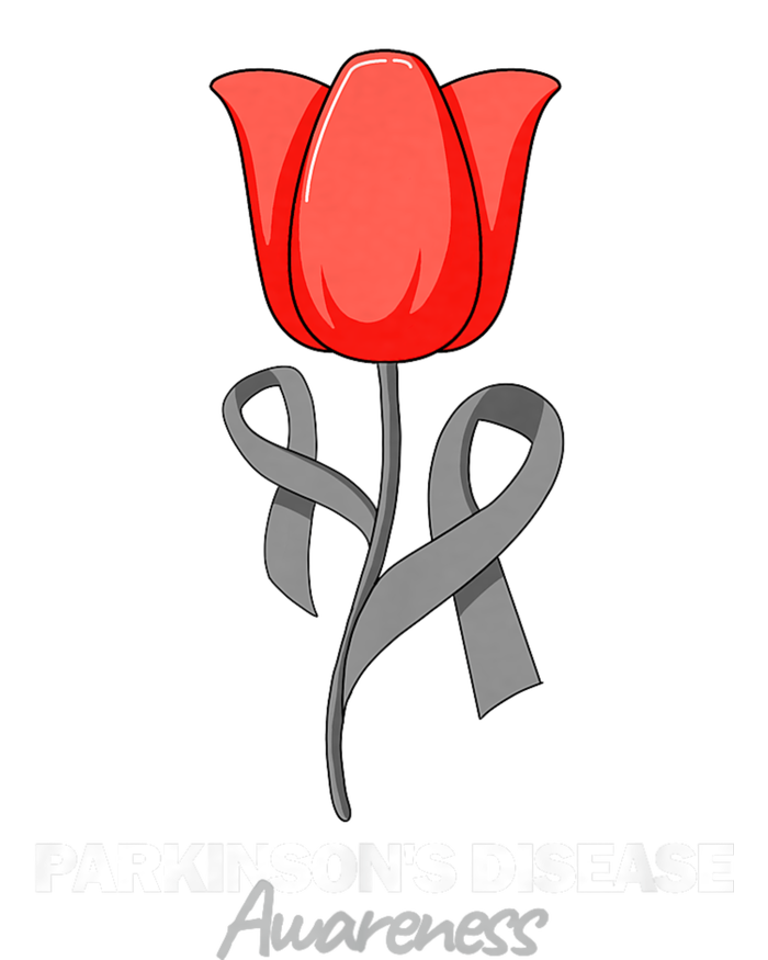 ParkinsonS Disease Awareness April Month Red Tulip Tall Hoodie