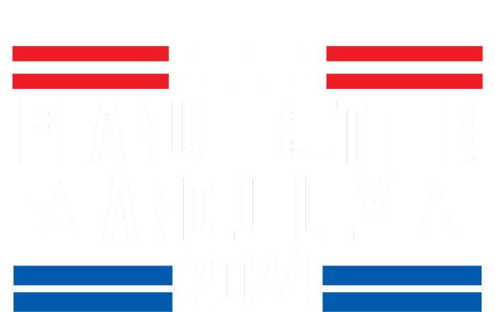 Peanut Butter And Jelly 2024 Funny Foodie Pbj Lover Funny Politics Pbj Sandwich Toddler T-Shirt