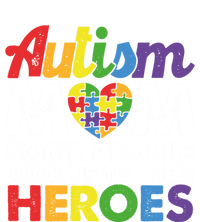 Autism Mom Raising My Hero Autism Awareness Puzzle Heart Cute Gift T-Shirt