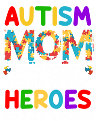 Autism Mom Cute Gift Some People Look Up To Their Heroes Gift Valucap Bio-Washed Visor