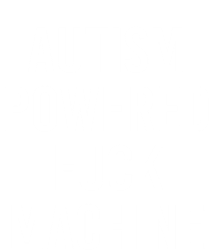 Autism Powered Fuck Machine Funny Quote Funny Gift Stripe Pom Pom Beanie