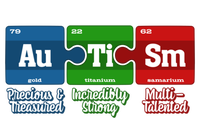 Autism Periodic Table Gift Autism Awareness Month Cute Gift T-Shirt