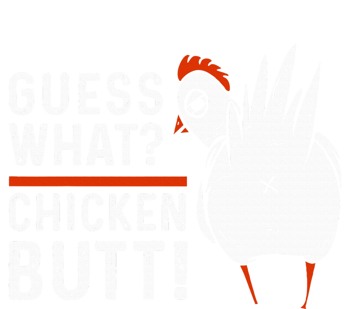 Funny Guess What Chicken Butt! White Valucap Bio-Washed Visor