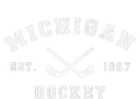 Retro Vintage Michigan Hockey With Hockey Sticks T-Shirt