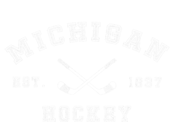 Retro Vintage Michigan Hockey With Hockey Sticks T-Shirt