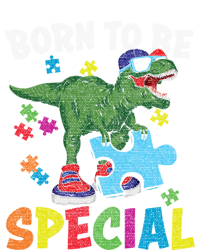 Born To Be Special Trex Puzzle Dinosaur Autism Awareness Gift Women's T-Shirt