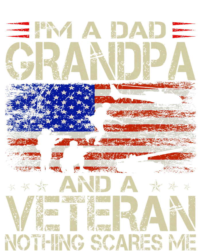 IM A Dad Grandpa And Veteran Funny Retro Papa Grandpa Tall Hoodie