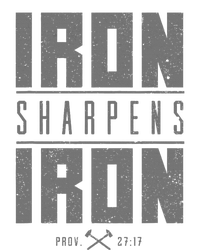 Iron Sharpens Iron Christian Bible Scripture Gym Workout Tall Long Sleeve T-Shirt