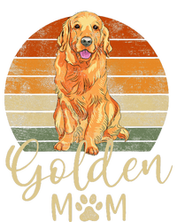 Golden Mom Retro Sunset Golden Retriever Lover Women's Tri-Blend 3/4-Sleeve Raglan Shirt