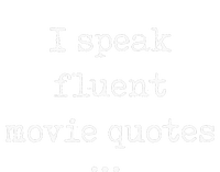 I Speak Fluent Movie Quotes Funny Cute Long Sleeve Pajama Set