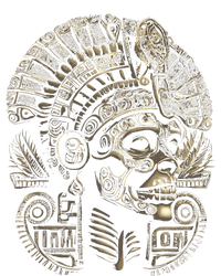 Mexican Mictlantecuhtli Aztec God Of Death Skull Short Acrylic Beanie