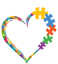 Colorful Puzzle Pieces Autism Awareness Autism Heart Gift 16 in Basic Backpack