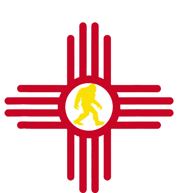 New Mexico Bigfoot State Flag Zia Symbol Bigfoot New Mexico Sustainable Bucket Hat