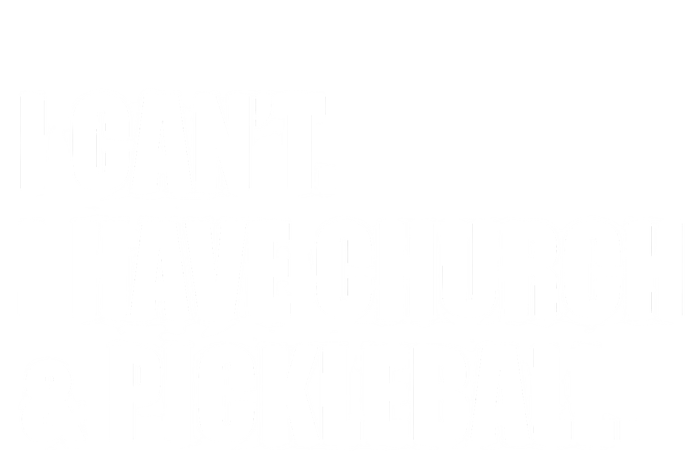 I CanT I Have Church And Pickleball Full-Length Apron With Pockets