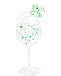 Shamrock Wine Glasses Drinking St Patricks Day Irish Women PosiCharge Competitor Tank