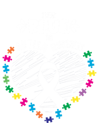 Puzzle Ribbon Support I Wear Blue Autism Awareness Cool Gift T-Shirt