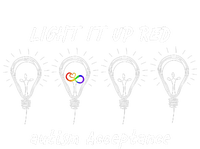 Light It Up Red Autism Acceptance Kids Long Sleeve Shirt