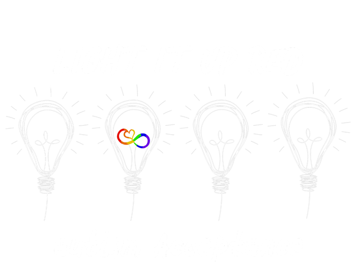 Light It Up Red Autism Acceptance Kids Long Sleeve Shirt