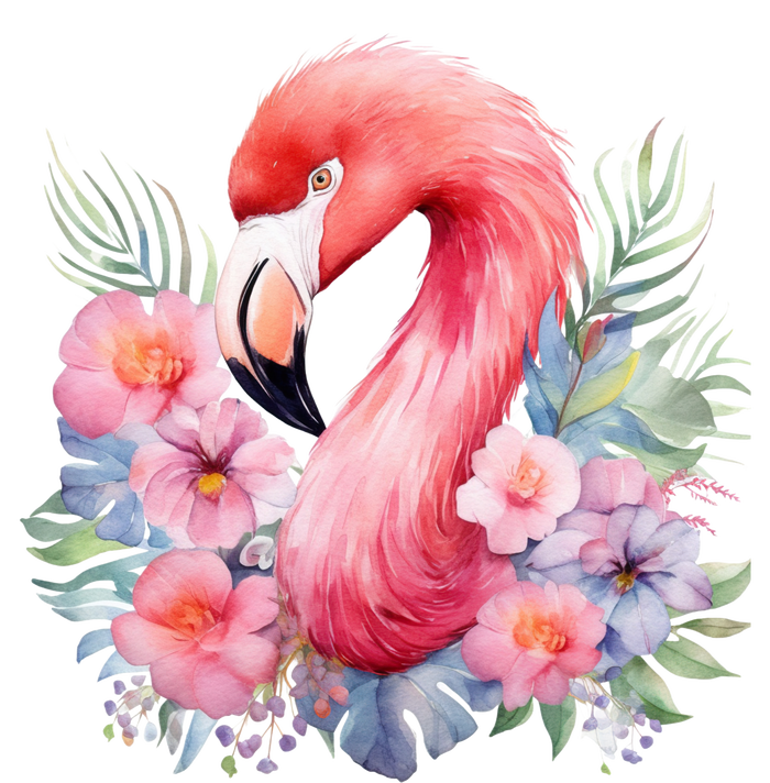 Floral Flamingo Cute Tropical T-Shirt