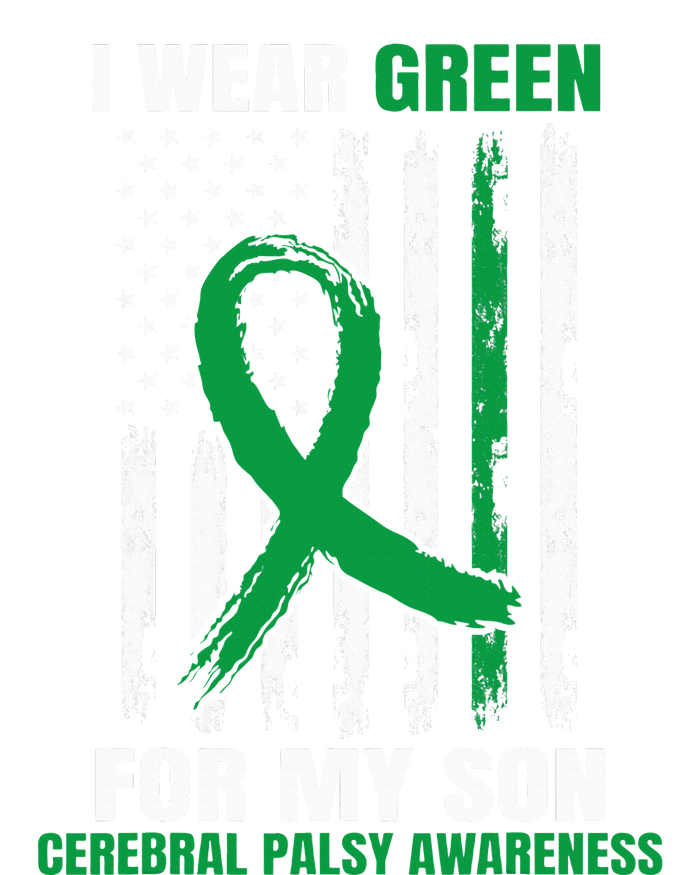 Green Cerebral Palsy Awareness American Flag Cp Tie-Dye Long Sleeve Shirt