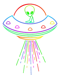 Space Alien Ufo Neon Lights Rave Alien Lovers Legacy Cool Fit Booney Bucket Hat