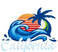 Sunset Cali Beach Waves Surfing Usa California Tank Top