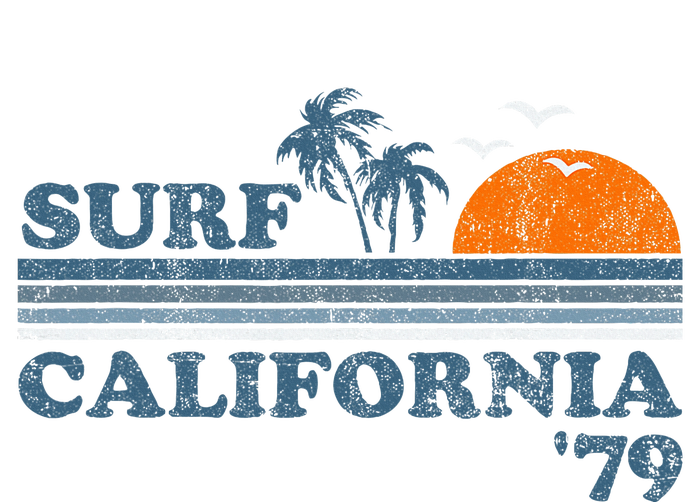 Surf California Beach Retro Sunset Surf 70s T-Shirt