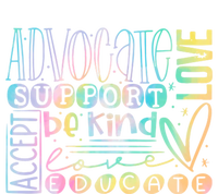 Advocate Love Support Accept Be Kind Autism Awareness Cute Gift Tall Hoodie