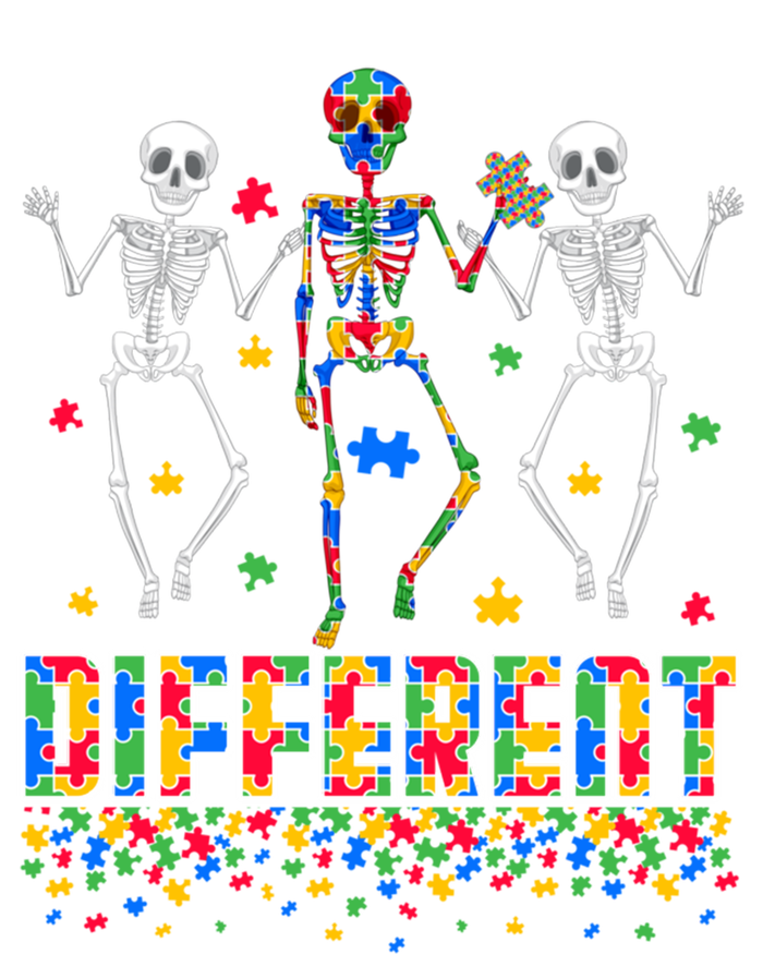 Different Puzzle Skeleton Autism Awareness Day Autistic Gift Button