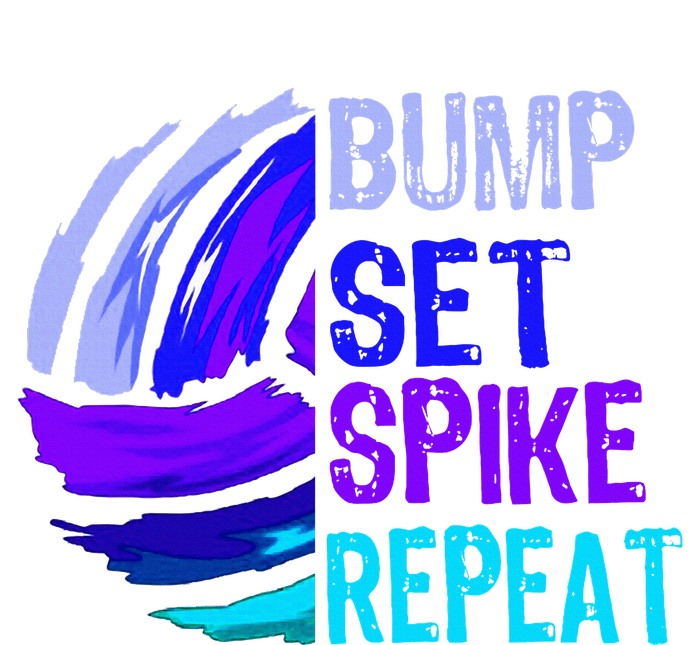 Volleyball Bump Set Spike Repeat Dry Zone Grid Polo