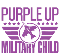 Military Child Purple Up V-Neck T-Shirt