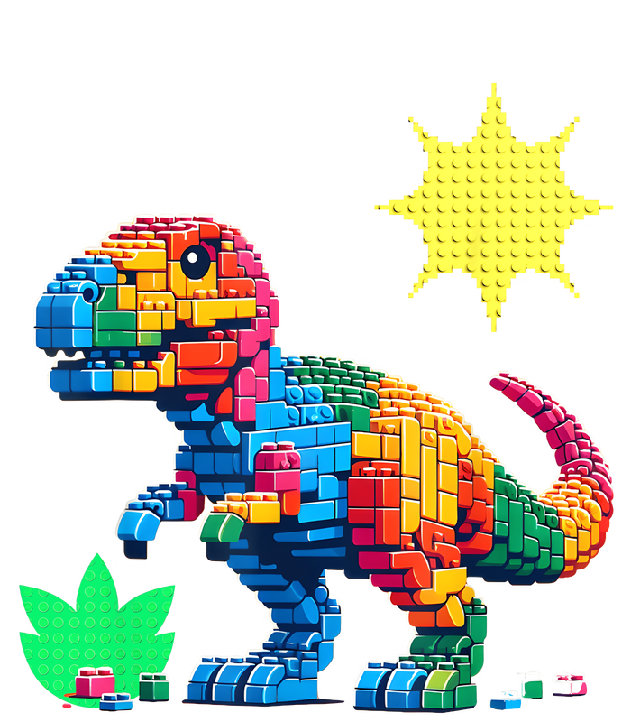 Building Bricks Dinosaur Trex Family Matching T-Shirt