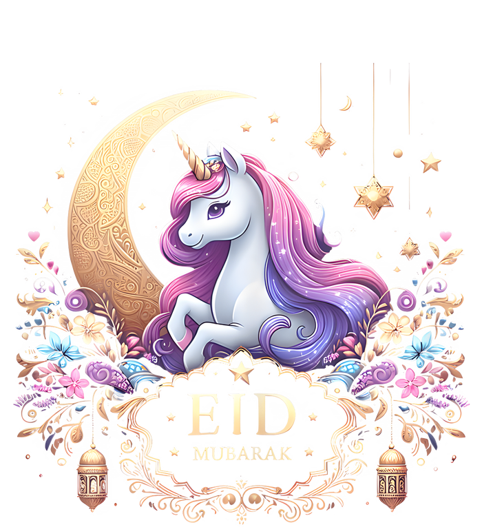 Eid Mubarak Mom Girl Eid Mubarak Unicorn Cute Tank Top