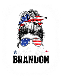 Conservative Messy Bun Bleached Style LetS Go Brandon Kids T-Shirt