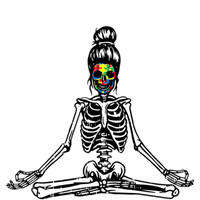 Skeleton Yoga Autism Awareness Autistic Warrior Cute Gift Toddler Hoodie