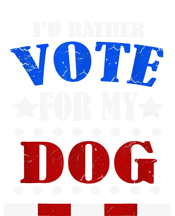 Funny ID Rather Vote For My Dog Humorous Kids Long Sleeve Shirt