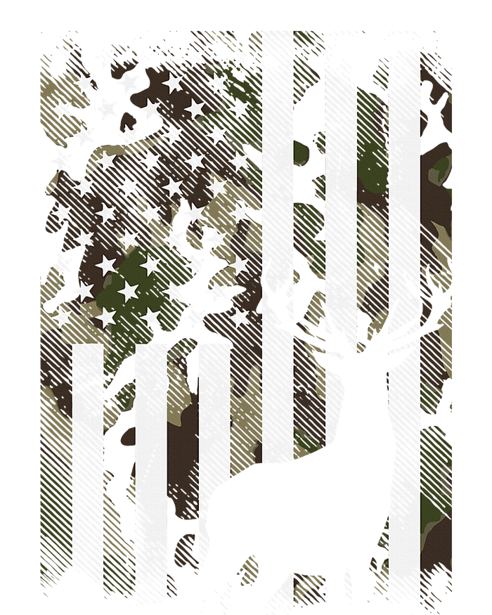 Us Flag Deer Elk Buck Camoflage Hunting Hunter Dad Hoodie