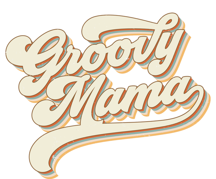 Groovy Mama Retro Cute Gift Women's Tri-Blend 3/4-Sleeve Raglan Shirt