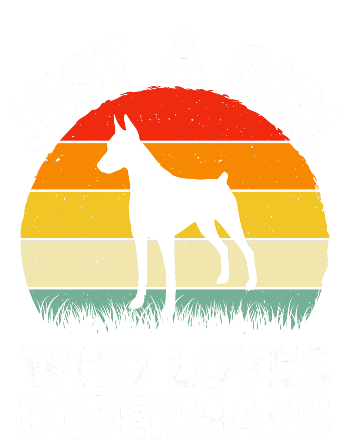 Girl Loves Dobermans Women's Crop Top Tee