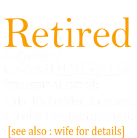 Retired Definition Funny Dad Retirement Party Baby Long Sleeve Bodysuit