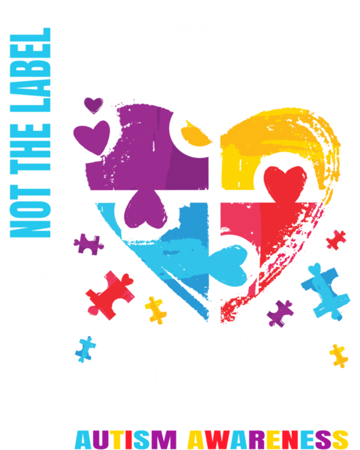 His Fight Is My Fight Blue Godson Autism Awareness Godmother Gift Canvas