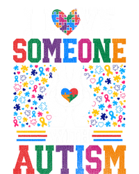 I Love Someone With Autism Autistic Support Gift Toddler Hoodie