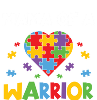 Mama Of A Warrior Family Mom World Autism Awareness Day Gift Women's Long Sleeve Flannel Pajama Set 