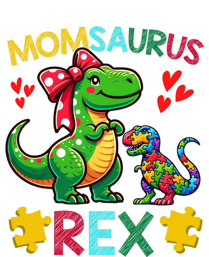 Momsaurus T Rex Dinosaur Mom Autism Awareness MotherS Day Gift Sweatshirt Cinch Pack Bag