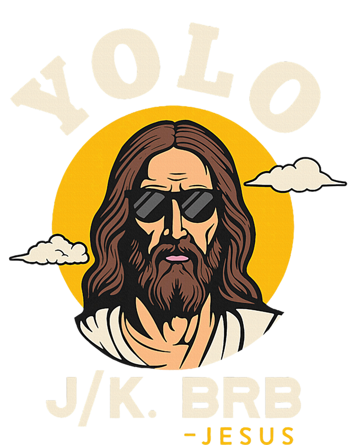 Yolo Jk Brb Jesus Funny Easter Christian Faith Legacy Cool Fit Booney Bucket Hat